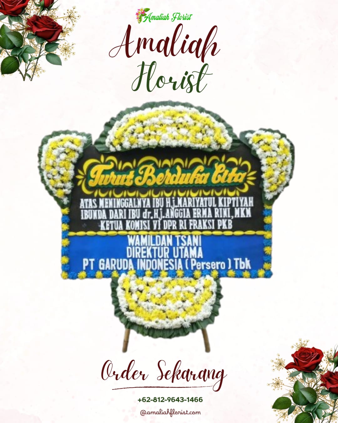 Papan Bunga Duka Rowokangkung